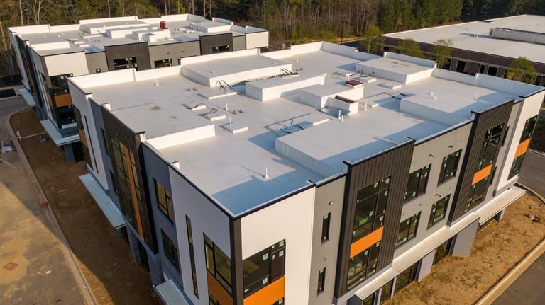 Commercial TPO roofing system